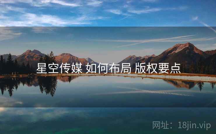 星空传媒 如何布局 版权要点
