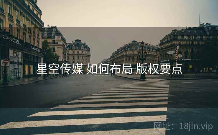 星空传媒 如何布局 版权要点