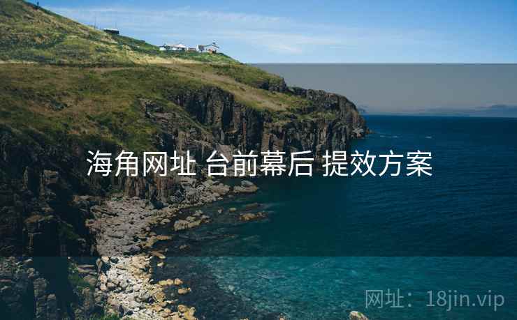 海角网址 台前幕后 提效方案