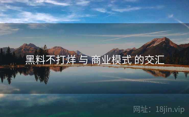 黑料不打烊 与 商业模式 的交汇