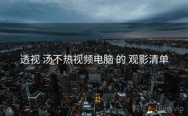 透视 汤不热视频电脑 的 观影清单