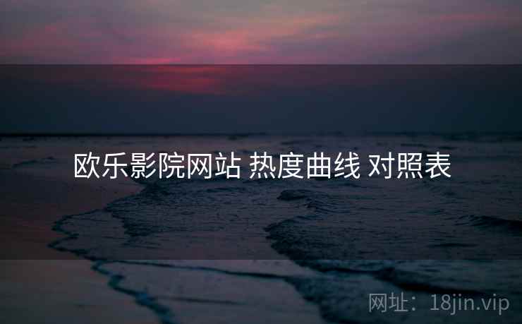 欧乐影院网站 热度曲线 对照表