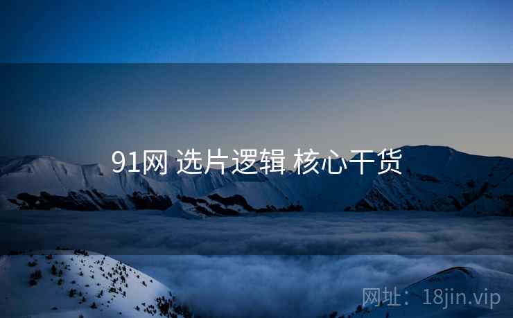 91网 选片逻辑 核心干货