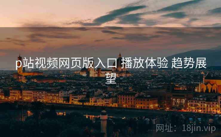 p站视频网页版入口 播放体验 趋势展望