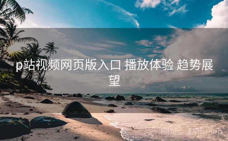 p站视频网页版入口 播放体验 趋势展望
